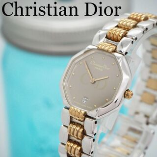 クリスチャンディオール(Christian Dior)の495【美品】クリスチャンディオール時計　オクタゴン　レディース腕時計　コンビ(腕時計)