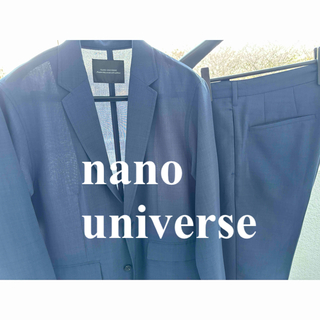 ナノユニバース(nano・universe)の清凉 ウォッシャブル Lサイズ  速乾 セットアップ スーツ ネイビー(セットアップ)