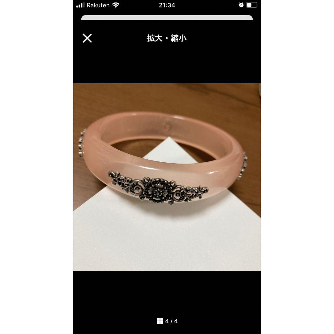 腕輪　リング　ブレスレット　ピンク レディースのアクセサリー(リング(指輪))の商品写真