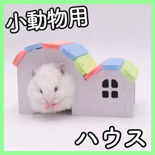 O4【新品】ハムスター 小動物 ハウス 家 おもちゃ はしご おうち 巣箱