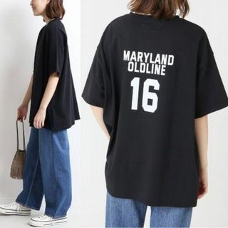 SLOBE IENA　厚手オーバーサイズ　カレッジロゴ　Tシャツ