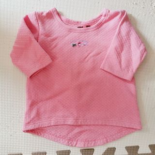 80●長袖Tシャツ ピンク女の子柄(Ｔシャツ)