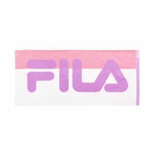 【色: パープル】FILA ビッグロゴ フェイスタオル タオル Agフレッシュ (タオル/バス用品)