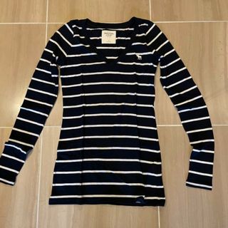 Abercrombie&Fitch - 美品❗アバクロンビー&フィッチ　ボーダーロングスリーブTシャツ