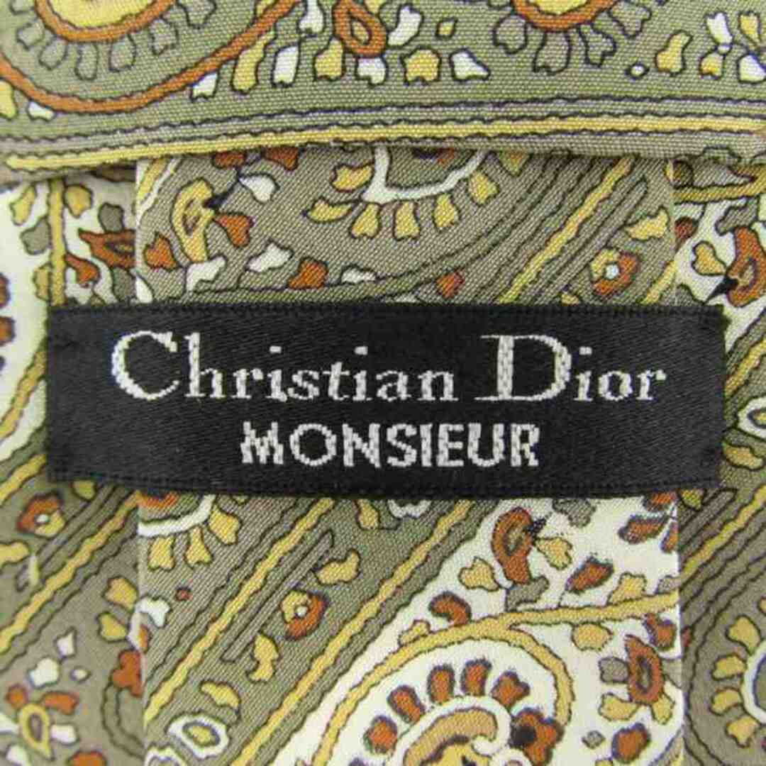 Christian Dior(クリスチャンディオール)のクリスチャンディオール ブランド ネクタイ 総柄 ペイズリー柄  PO  メンズ グリーン Christian Dior メンズのファッション小物(ネクタイ)の商品写真