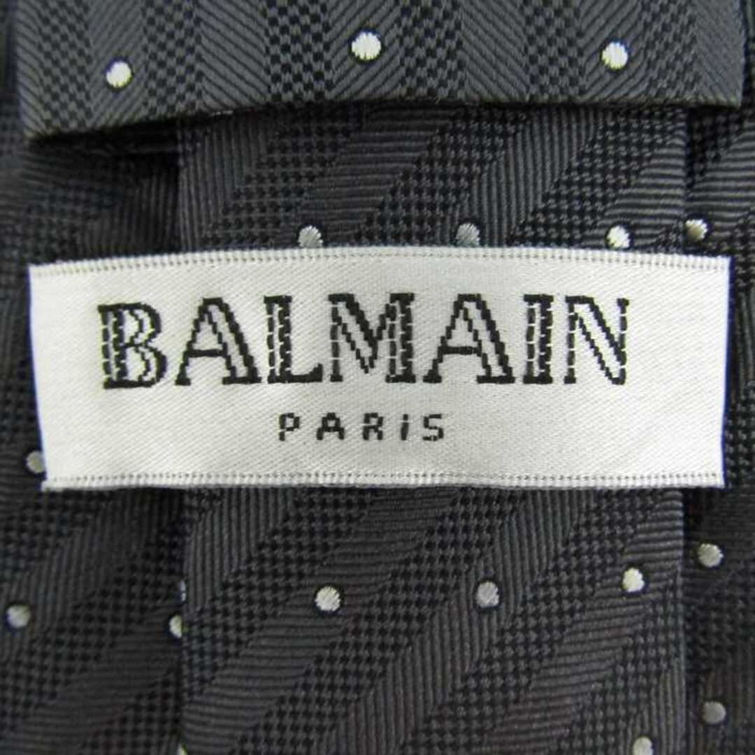 BALMAIN(バルマン)のバルマン ブランド ネクタイ 総柄 ドット柄 シルク PO  メンズ グレー BALMAIN メンズのファッション小物(ネクタイ)の商品写真