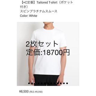 Tailored T-shirt（ポケット付き） スビンプラチナムスムース(Tシャツ/カットソー(半袖/袖なし))