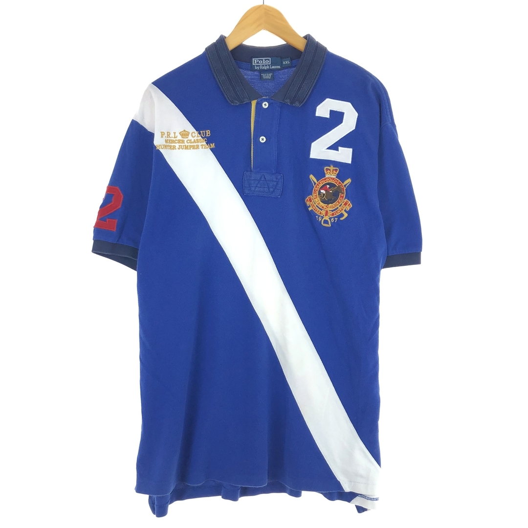 Ralph Lauren(ラルフローレン)の古着 ラルフローレン Ralph Lauren POLO by Ralph Lauren 半袖 ラガーシャツ メンズXXL /eaa440244 メンズのトップス(シャツ)の商品写真