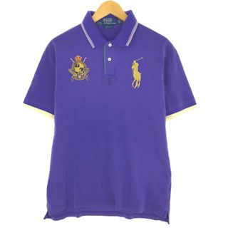 ラルフローレン(Ralph Lauren)の古着 ラルフローレン Ralph Lauren POLO by Ralph Lauren CUSTOM FIT ビッグポニー 半袖 ポロシャツ メンズM/eaa440245(ポロシャツ)