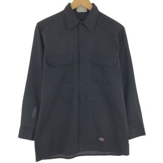 ディッキーズ(Dickies)の古着 80年代 ディッキーズ Dickies 長袖 ワークシャツ USA製 メンズM ヴィンテージ /eaa444075(シャツ)