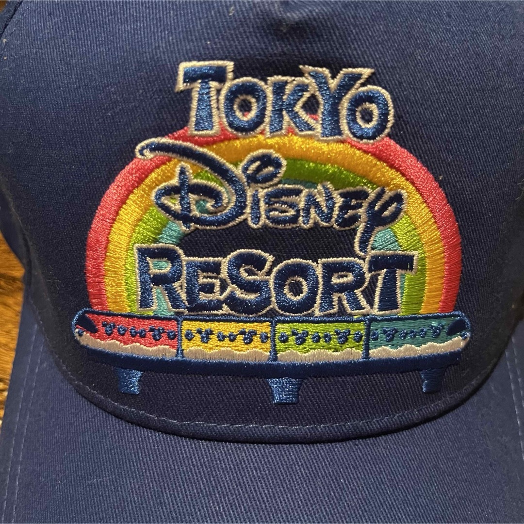 Disney(ディズニー)のbaiya東京ディズニーリゾート新品キャップ青刺繍リゾートラインモノレール帽子 レディースの帽子(キャップ)の商品写真