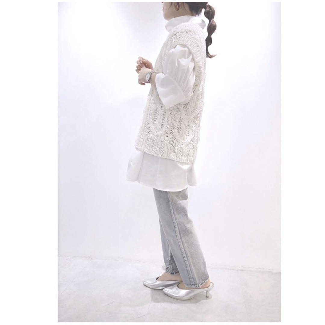 kei shirahata styling スタンドカラーギャザーブラウス kei shirahata styling スタンドカラーギャザーブラウス