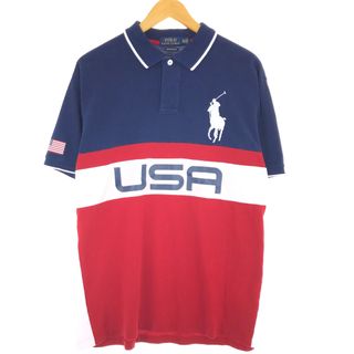 Ralph Lauren - 古着 ラルフローレン Ralph Lauren POLO RALPH LAUREN CUSTOM SLIM FIT ビッグポニー 半袖 ポロシャツ メンズXL/eaa440253