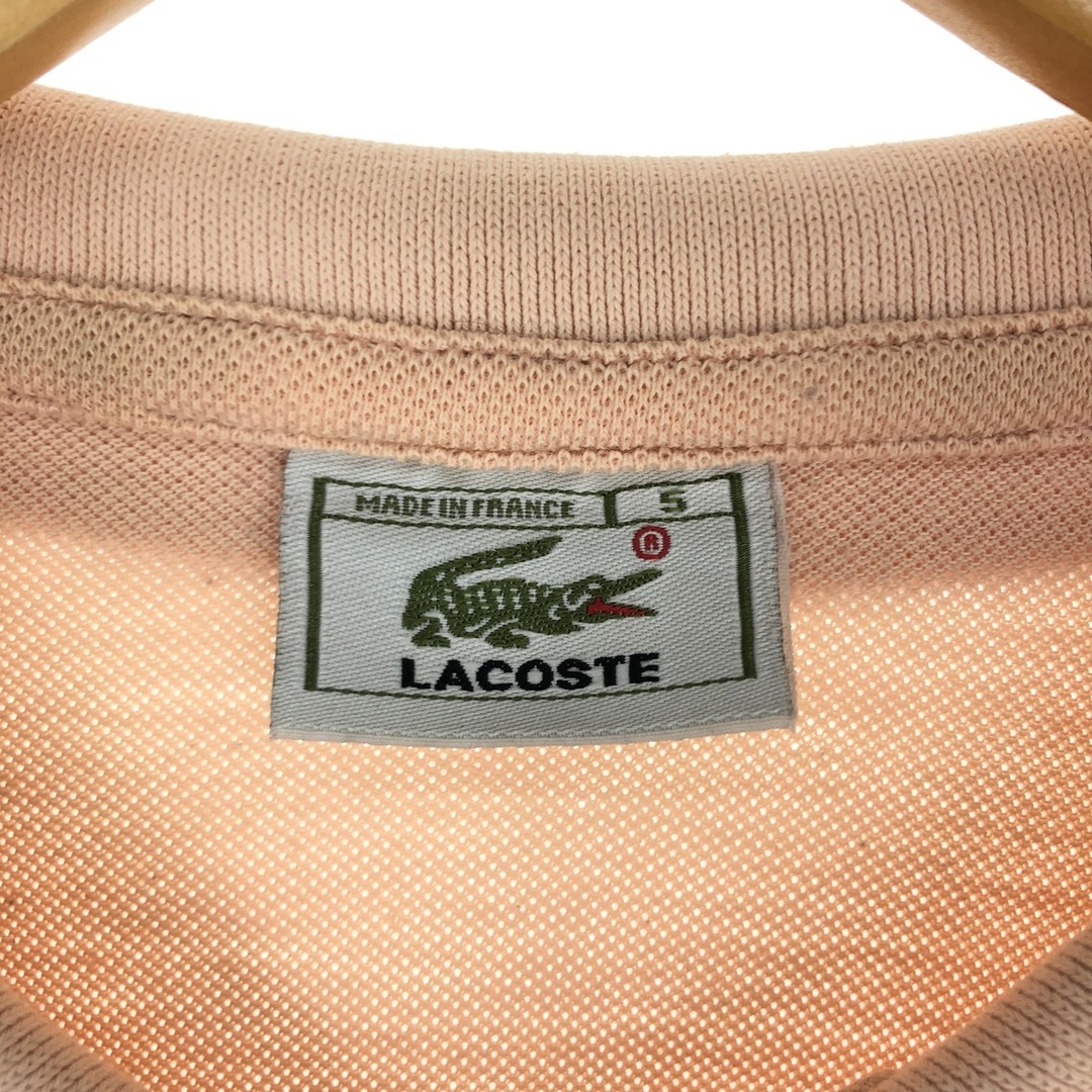 LACOSTE(ラコステ)の古着 ラコステ LACOSTE 半袖 ポロシャツ フランス製 5 メンズL /eaa440256 メンズのトップス(ポロシャツ)の商品写真