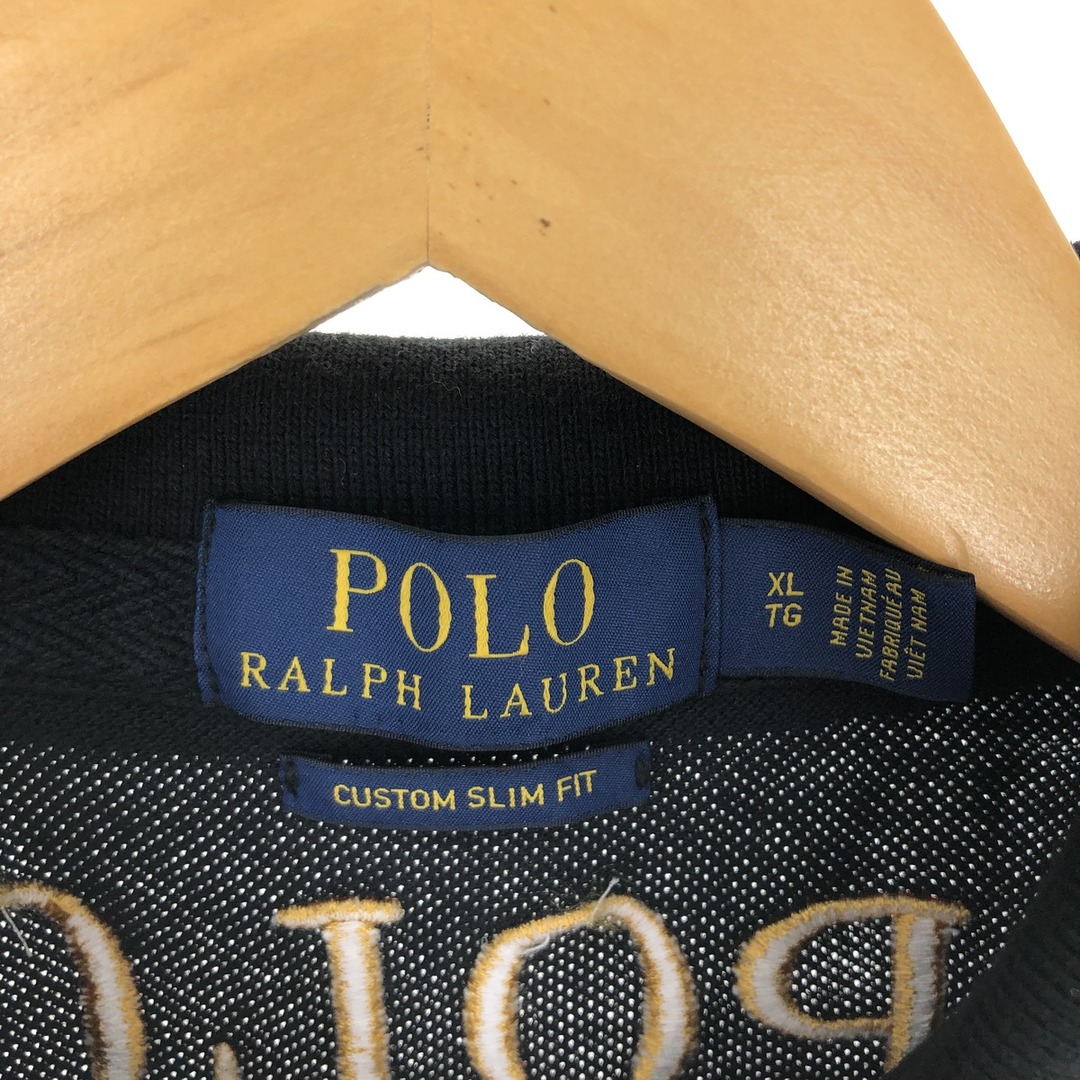 Ralph Lauren(ラルフローレン)の古着 ラルフローレン Ralph Lauren POLO RALPH LAUREN CUSTOM SLIM FIT ビッグポニー 半袖 ポロシャツ メンズXL/eaa440870 メンズのトップス(ポロシャツ)の商品写真