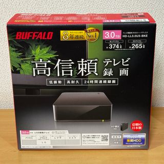 バッファロー(Buffalo)の【完動美品】BUFFALO 外付け3TB HDD HD-LL3.0U3-BKE(PC周辺機器)