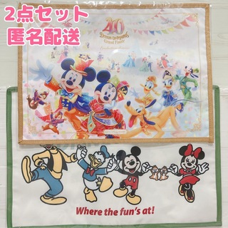 ディズニー(Disney)のTDR 40周年 グランドフィナーレ レッツゴーディズニー ランチョンマット(キャラクターグッズ)