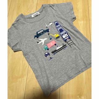 ファミリア(familiar)の⑨ファミリア　のりものTシャツ　グレー　110(Tシャツ/カットソー)