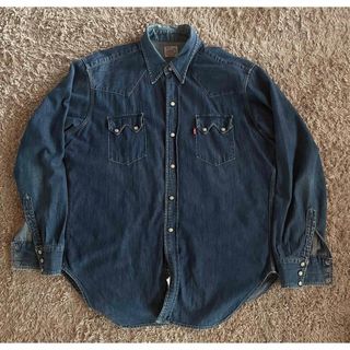 Levi's - 希少 USA製 555 バレンシア工場製 LEVI'S XL デニムシャツ