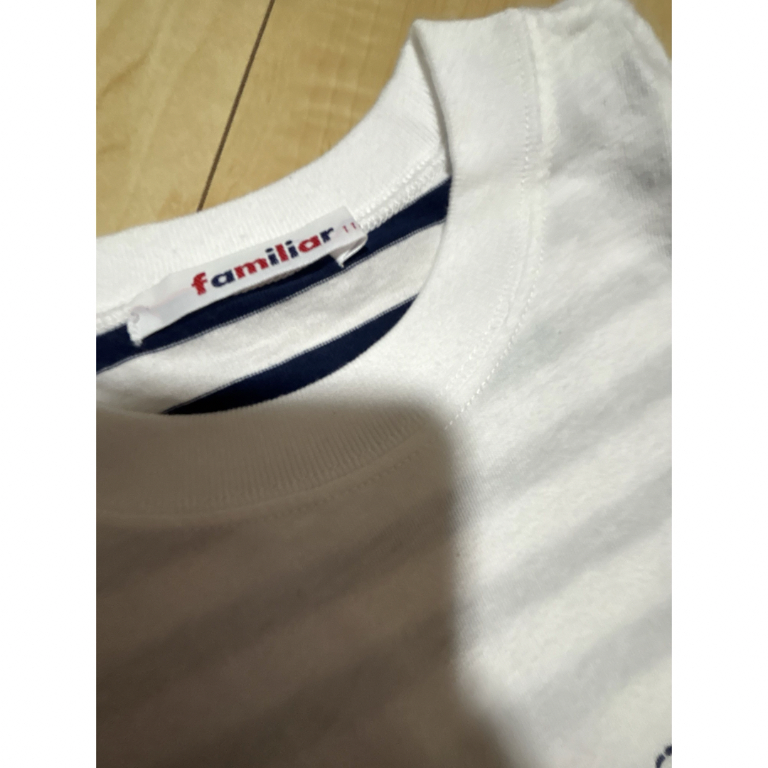 familiar(ファミリア)の⑩ファミリア　くじらTシャツ　110 キッズ/ベビー/マタニティのキッズ服男の子用(90cm~)(Tシャツ/カットソー)の商品写真