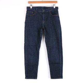 ユニクロ(UNIQLO)のユニクロ デニムパンツ ストレート ジーンズ UNIQLO JEANS SLIM BOYFRIEND レディース 26(66cm)サイズ ネイビー UNIQLO(デニム/ジーンズ)