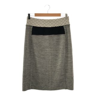 KENZO ケンゾー Rayon Wool MIDI SKIRT タグ付き Mサイズ レディース ブランド スカート レーヨン ウール ポリエステル