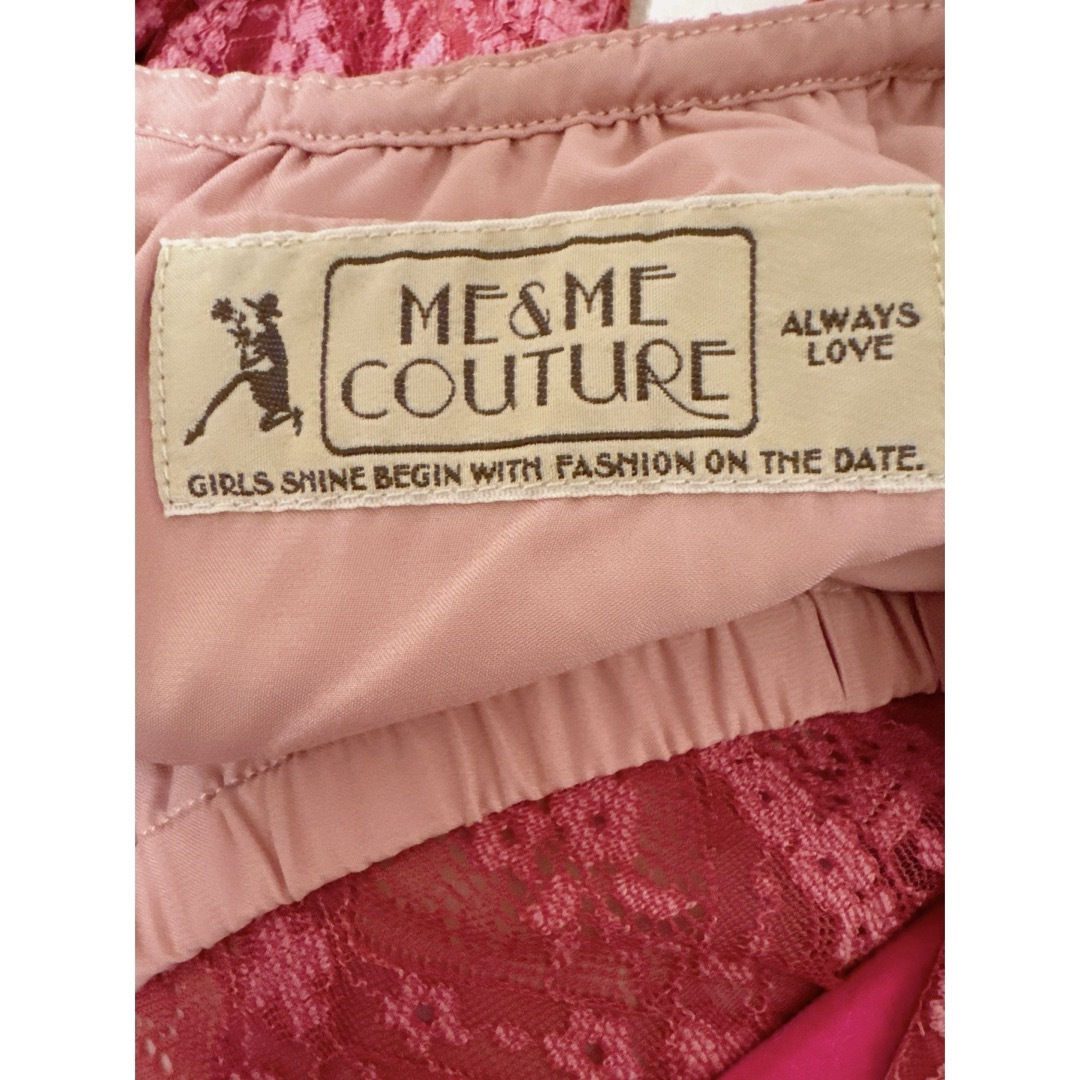 me & me couture(ミーアンドミークチュール)のme&me couture レースひざ丈ワンピース ミークチュール deicy レディースのワンピース(ひざ丈ワンピース)の商品写真