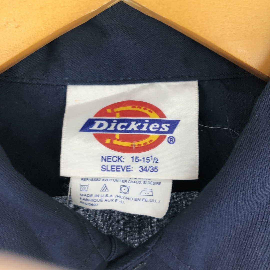 Dickies(ディッキーズ)の古着 80年代 ディッキーズ Dickies 長袖 ワークシャツ USA製 メンズM ヴィンテージ /eaa445003 メンズのトップス(シャツ)の商品写真