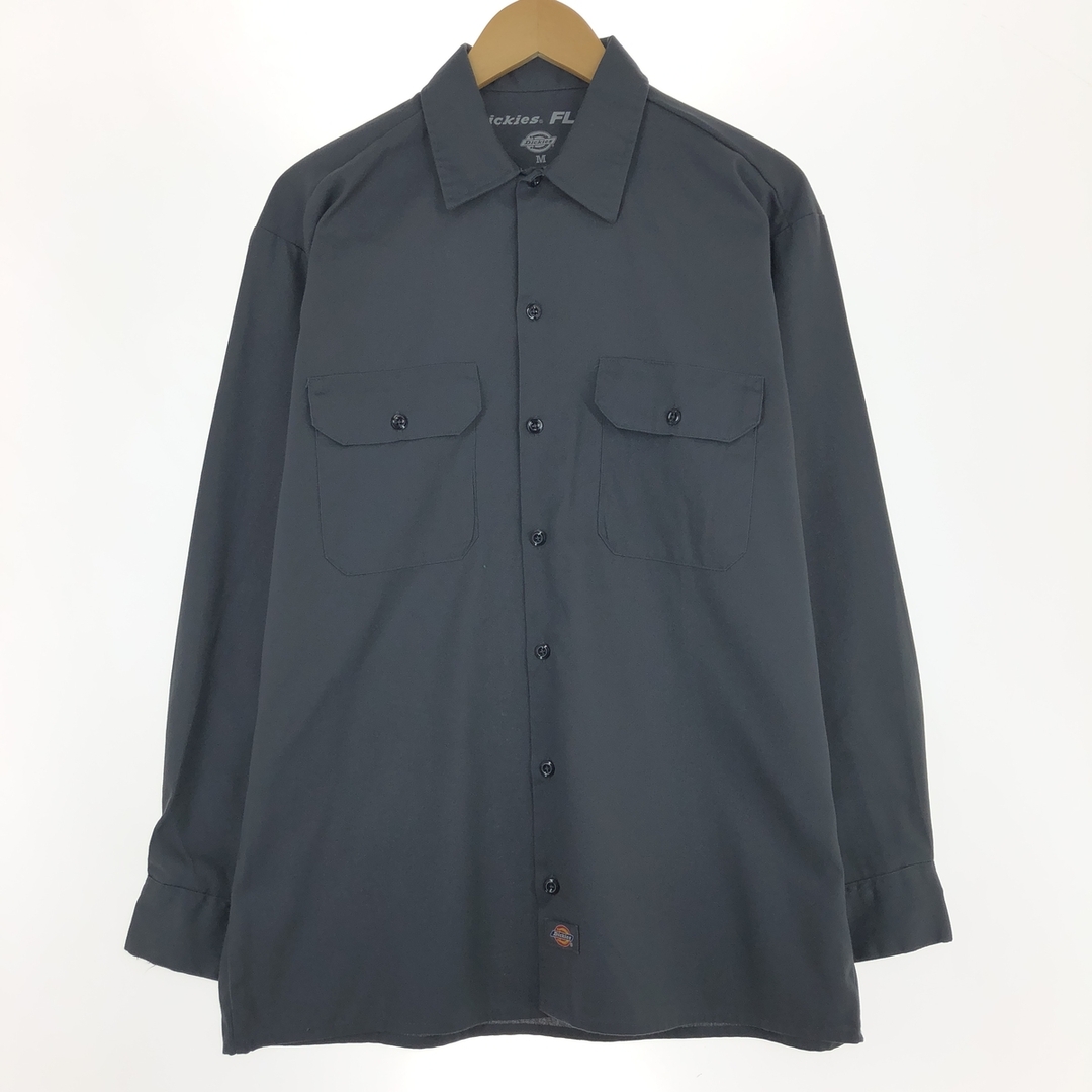 Dickies(ディッキーズ)の古着 ディッキーズ Dickies FLEX 長袖 ワークシャツ メンズM /eaa445005 メンズのトップス(シャツ)の商品写真