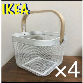 イケア(IKEA)の新品　IKEA  バスケット　かご　4個セット(収納/キッチン雑貨)