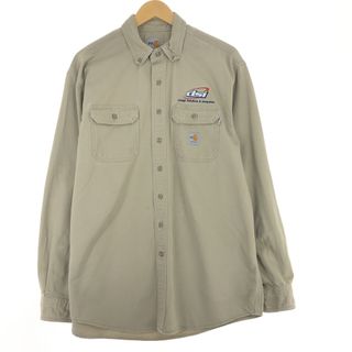 カーハート(carhartt)の古着 00年代 カーハート Carhartt FRシリーズ 長袖 ボタンダウン ワークシャツ メンズL /eaa445007(シャツ)