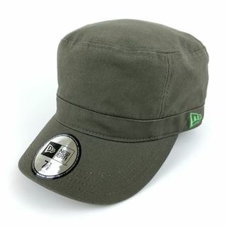 ニューエラー(NEW ERA)のニューエラ ワークキャップ コットン100% ブランド 帽子 メンズ 7.375サイズ オリーブグリーン NEW ERA(キャップ)