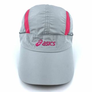 アシックス(asics)のアシックス キャップ ロゴ スポーツウエア ブランド 帽子 メンズ Mサイズ グレー asics(キャップ)