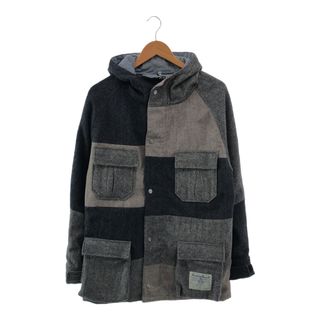 ハリスツイード(Harris Tweed)の1998 UK WEAR Harris Tweed ハリスツイード クレイジーパターンマウンテンパーカー パッチワーク ジャケット メンズ(マウンテンパーカー)