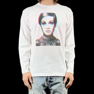 新品 ツイッギー TWIGGY ショートカット ボーイッシュモデル 3D ロンT(Tシャツ/カットソー(七分/長袖))