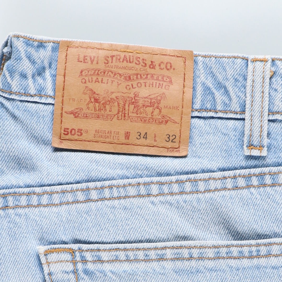 Levi's(リーバイス)の古着 90年代 リーバイス Levi's 505 REGULAR FIT STRAIGHT LEG テーパードデニムパンツ USA製 メンズw34 ヴィンテージ /eaa424606 メンズのパンツ(デニム/ジーンズ)の商品写真