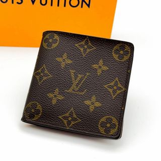 ルイヴィトン(LOUIS VUITTON)の【極美品】新型 ルイヴィトン モノグラム ポルトフォイユ マルコ 二つ折り財布(折り財布)