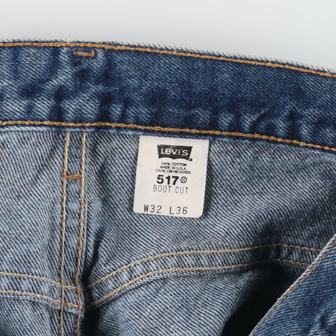 Levi's(リーバイス)の古着 リーバイス Levi's 517 BOOT CUT ブーツカットデニムパンツ USA製 メンズw32 /eaa444432 メンズのパンツ(デニム/ジーンズ)の商品写真