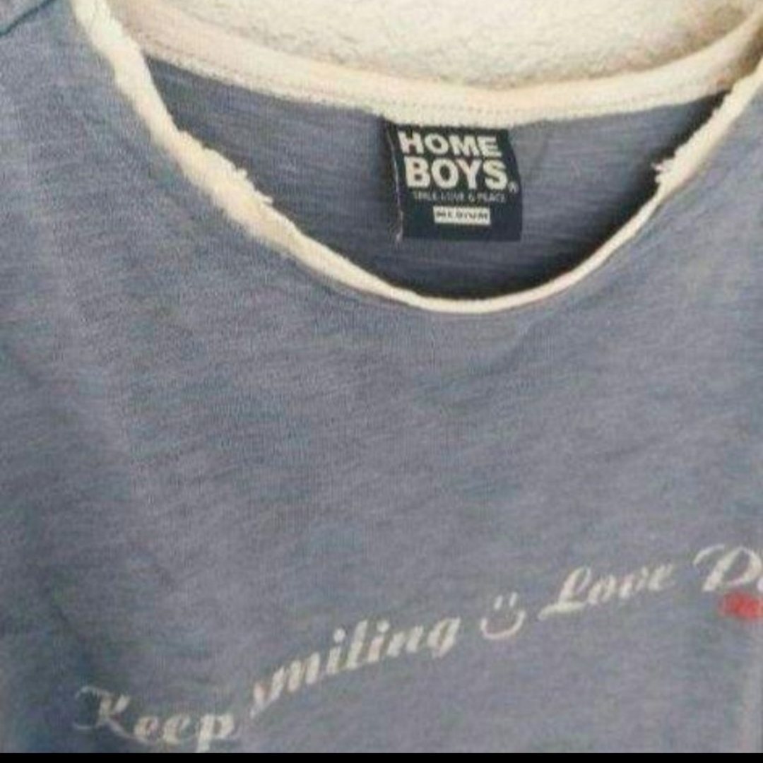 90s 米国HOME BOYS ダメージ　ロンT sizeM メンズのトップス(Tシャツ/カットソー(七分/長袖))の商品写真