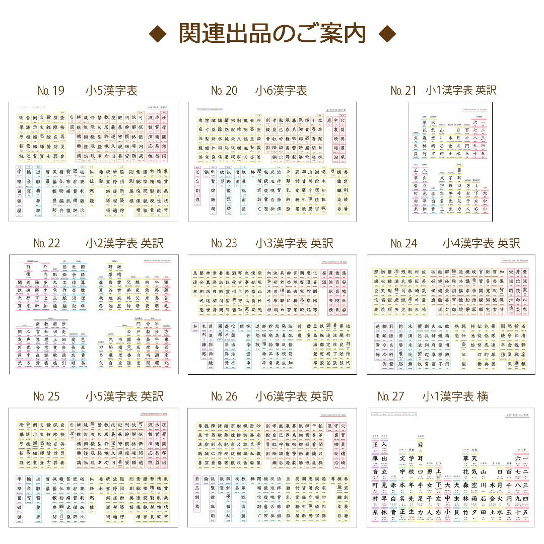 №17 小学校3年生 漢字表 ☆ エンタメ/ホビーの本(語学/参考書)の商品写真