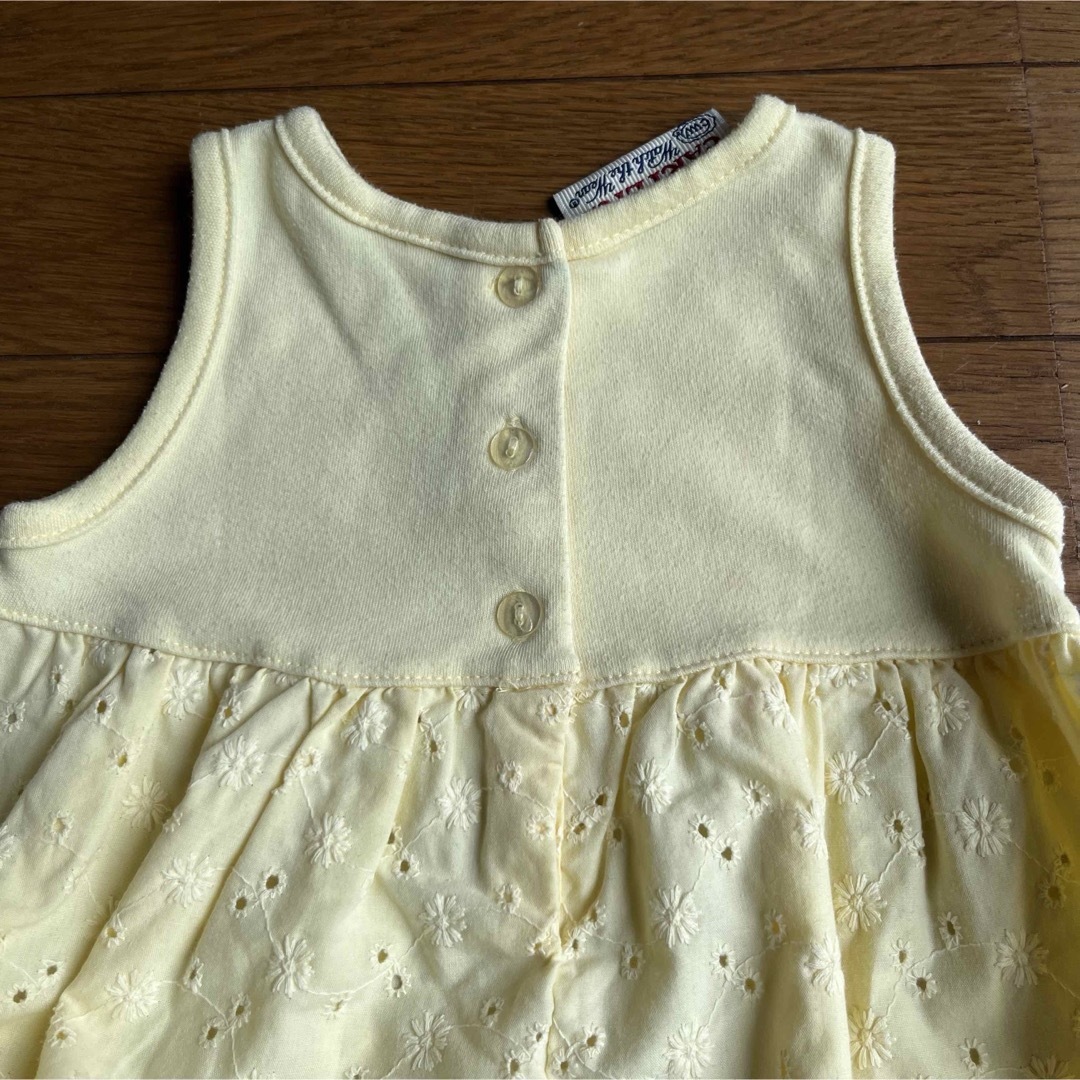 babyGAP(ベビーギャップ)のbaiya80女の子春夏ロンパースワンピースノースリーブまとめ売りベビーキッズ キッズ/ベビー/マタニティのベビー服(~85cm)(ロンパース)の商品写真