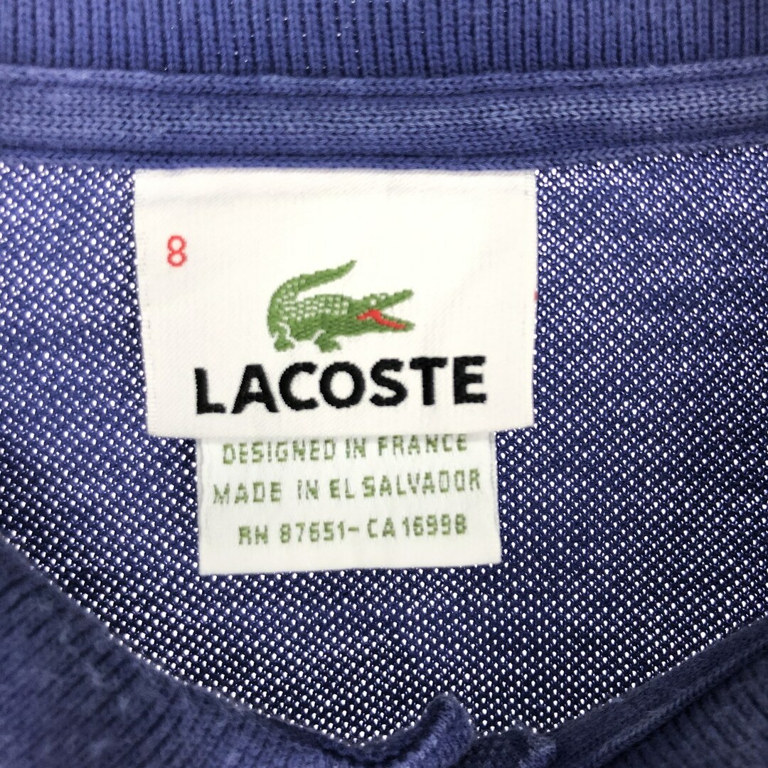 LACOSTE(ラコステ)の古着 ラコステ LACOSTE 半袖 ポロシャツ 8 メンズXXL /eaa440242 メンズのトップス(ポロシャツ)の商品写真