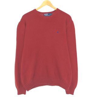 ラルフローレン(Ralph Lauren)の古着 ラルフローレン Ralph Lauren POLO by Ralph Lauren コットンニットセーター メンズXL /eaa440312(ニット/セーター)