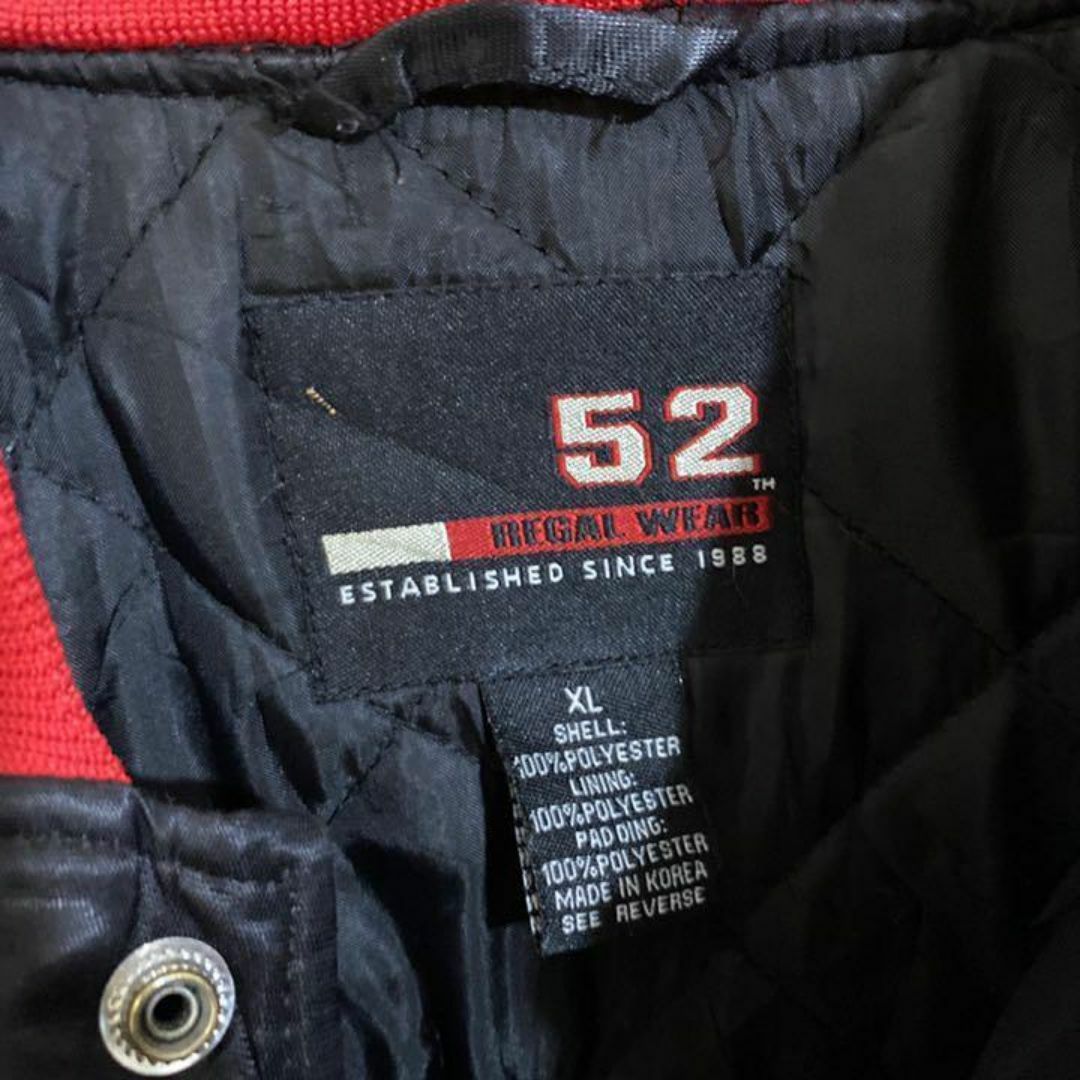 ボストン スタジャン USA古着 90s スタジアムジャケット アメリカ XL メンズのジャケット/アウター(スタジャン)の商品写真