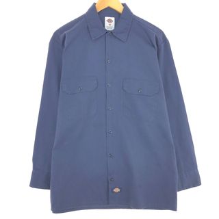 ディッキーズ(Dickies)の古着 ディッキーズ Dickies 長袖 ワークシャツ メンズM /eaa444064(シャツ)