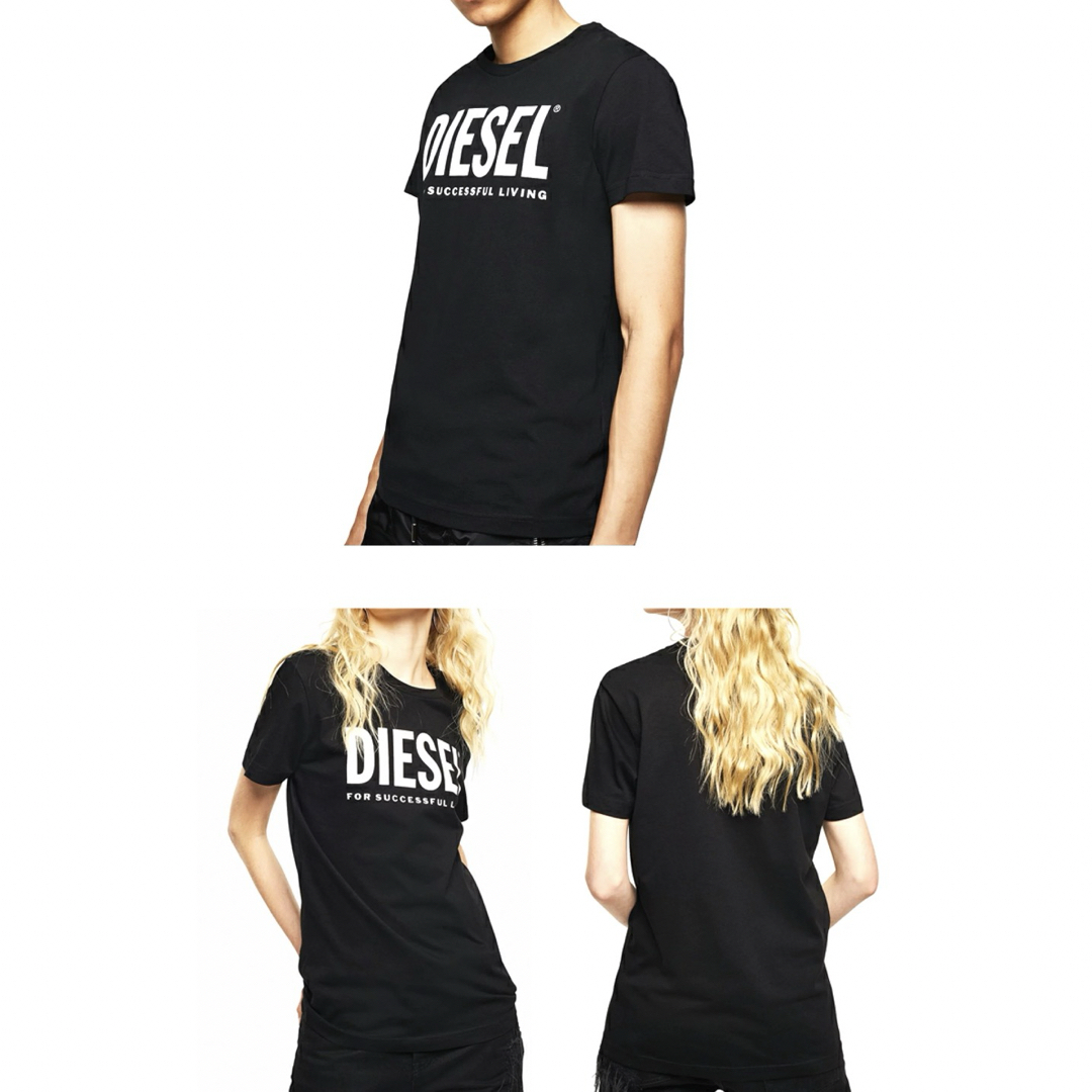 DIESEL(ディーゼル)のディーゼル メンズ Tシャツ 半袖 TEE ロゴ トップス ブラック メンズのトップス(Tシャツ/カットソー(半袖/袖なし))の商品写真