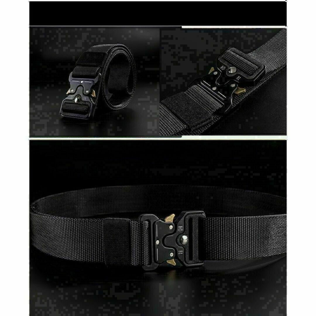 タクティカルベルト　サバイバルゲーム　ユニセックス　男女兼用　ブラック メンズのファッション小物(ベルト)の商品写真