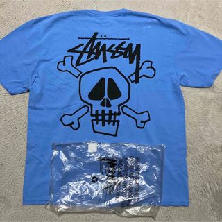 ステューシー(STUSSY)のSTUSSY & BONES PIG DYED tee tシャツ　スカル　L(Tシャツ/カットソー(半袖/袖なし))