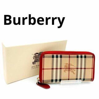 バーバリー(BURBERRY)のBURBERRY バーバリー 長財布 ラウンドジップ ノバチェック 品薄　希少(財布)