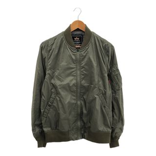 アルファインダストリーズ(ALPHA INDUSTRIES)のALPHA INDUSTRIES アルファ インダストリーズ タグ付き MA-1 ライトフライトジャケット ジャンパー メンズ Lサイズ 美品 ブランド(フライトジャケット)